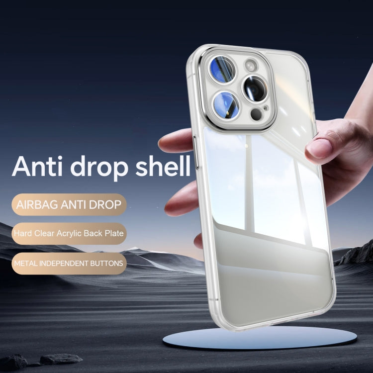 For iPhone 15 Pro Max Acrylic Hybrid TPU Armor Shockproof Phone Case(Transparent) - HoMEdemic™ 
