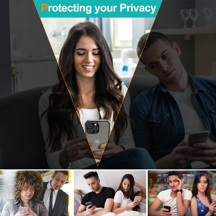 For iPhone 15 Pro Max Anti-peeping Magnetic Double-sided Tempered Glass Phone Case(Black) - HoMEdemic™ 