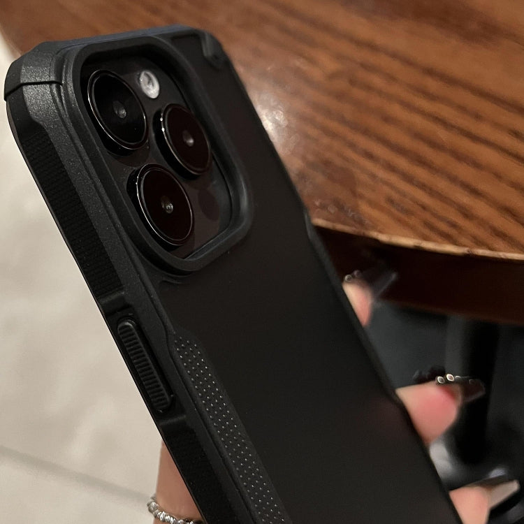 For iPhone 15 Pro Max Anti-slip Edge Fog Feel Phone Case(Black) - HoMEdemic™ 