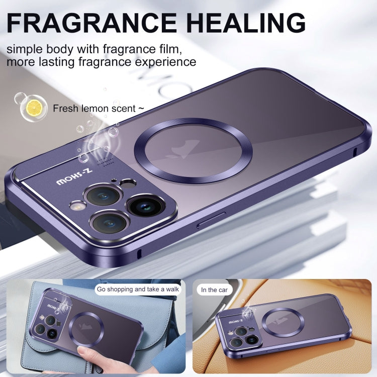 For iPhone 15 Pro Max Aromatherapy Holder Single-sided MagSafe Magnetic Phone Case(White) - HoMEdemic™ 