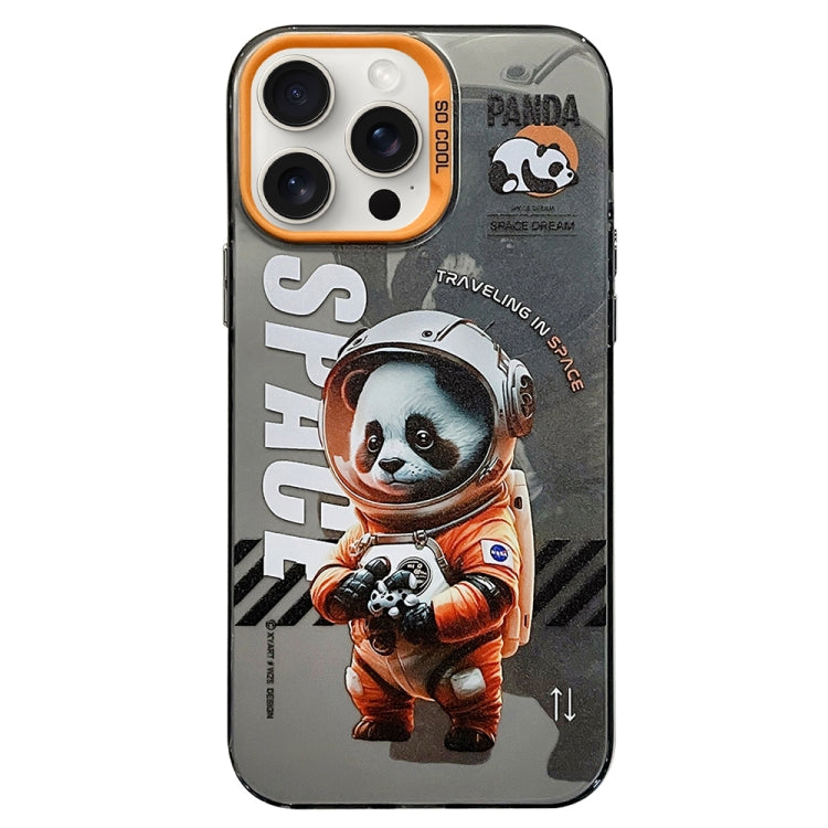 For iPhone 15 Pro Max Astronaut Pattern PC Phone Case(Black Panda) - HoMEdemic™ 