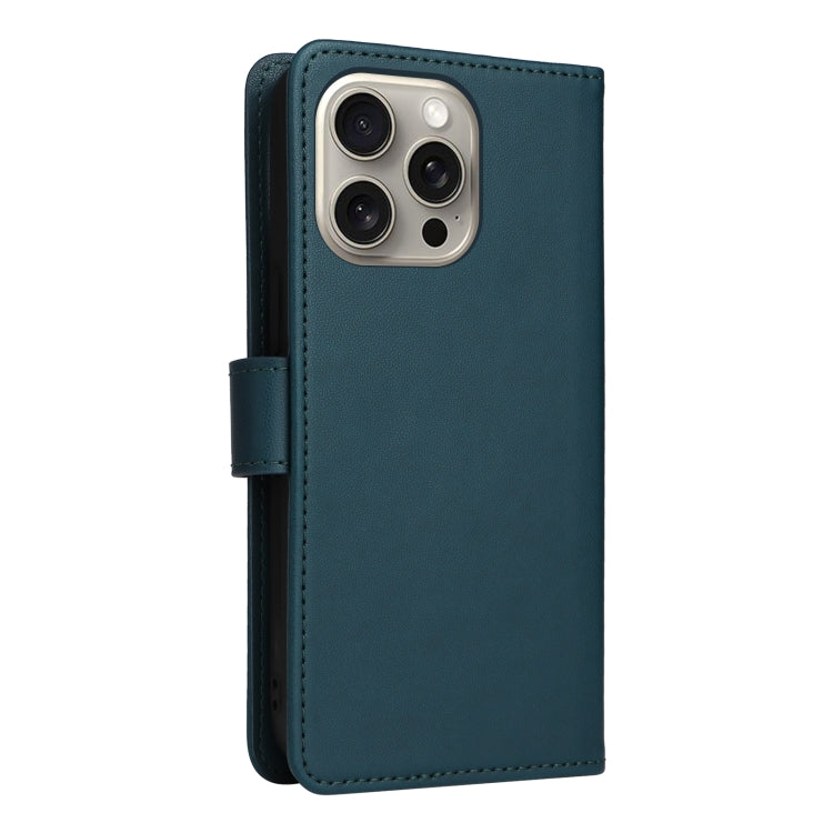For iPhone 15 Pro Max BETOPNICE BN-005 2 in 1 Detachable Imitate Genuine Leather Phone Case(Blue) - HoMEdemic™ 