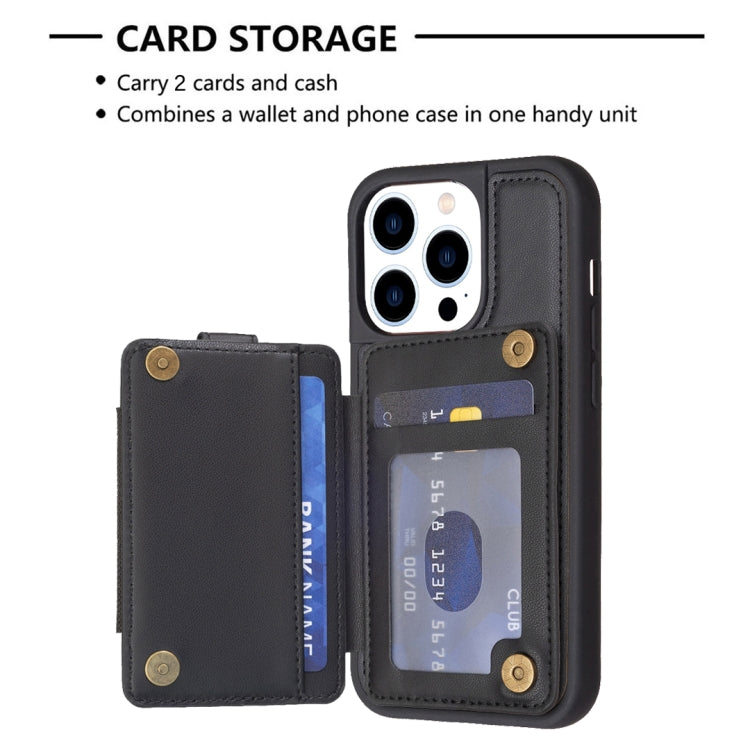 For iPhone 15 Pro Max BF27 Metal Ring Card Bag Holder Phone Case(Black) - HoMEdemic™ 
