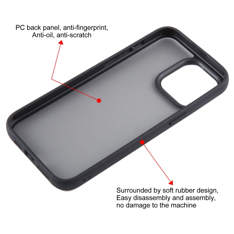 For iPhone 15 Pro Max Big Pore Matte Black TPU + PC Phone Case - HoMEdemic™ 