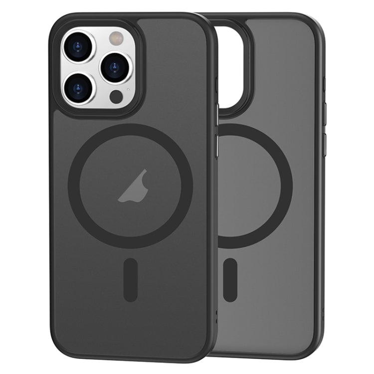 For iPhone 15 Pro Max Brilliant Series MagSafe Micro-frosted Anti-fingerprint PC Phone Case(Black) - HoMEdemic™ 