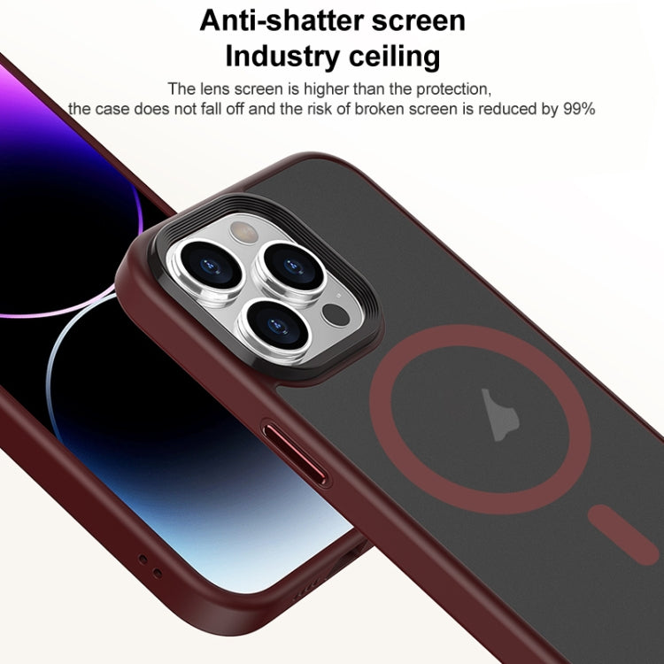 For iPhone 15 Pro Max Brilliant Series MagSafe Micro-frosted Anti-fingerprint PC Phone Case(Purple) - HoMEdemic™ 