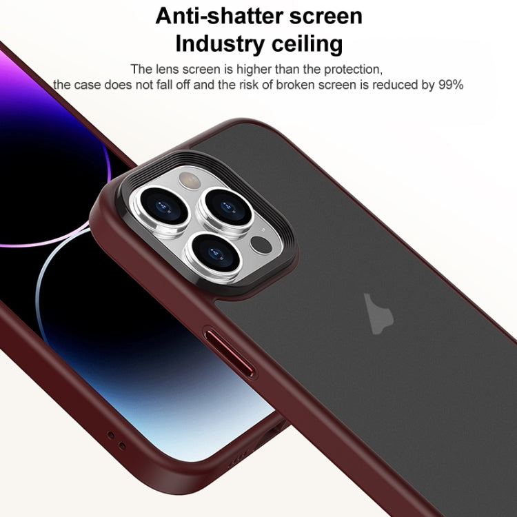 For iPhone 15 Pro Max Brilliant Series Micro-frosted Anti-fingerprint PC Phone Case(Purple) - HoMEdemic™ 
