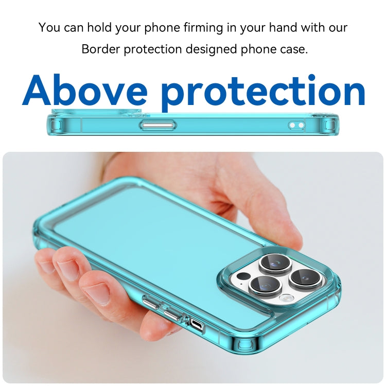 For iPhone 15 Pro Max Candy Series TPU Phone Case(Transparent Blue) - HoMEdemic™ 