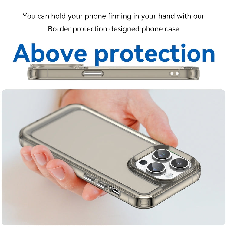 For iPhone 15 Pro Max Candy Series TPU Phone Case(Transparent Grey) - HoMEdemic™ 