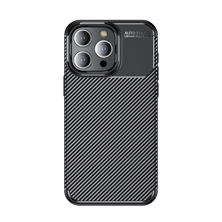 For iPhone 15 Pro Max Carbon Fiber Texture Shockproof TPU Phone Case(Black) - HoMEdemic™ 