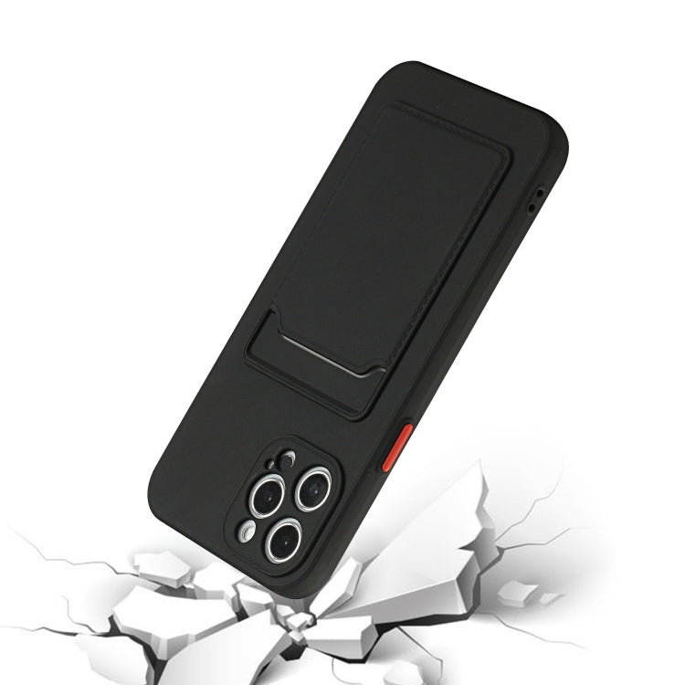 For iPhone 15 Pro Max Card Slot Design Shockproof TPU Phone Case(Black) - HoMEdemic™ 