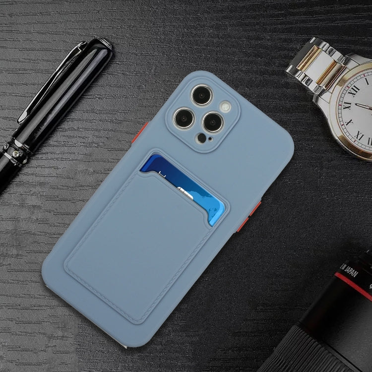 For iPhone 15 Pro Max Card Slot Design Shockproof TPU Phone Case(Grey) - HoMEdemic™ 