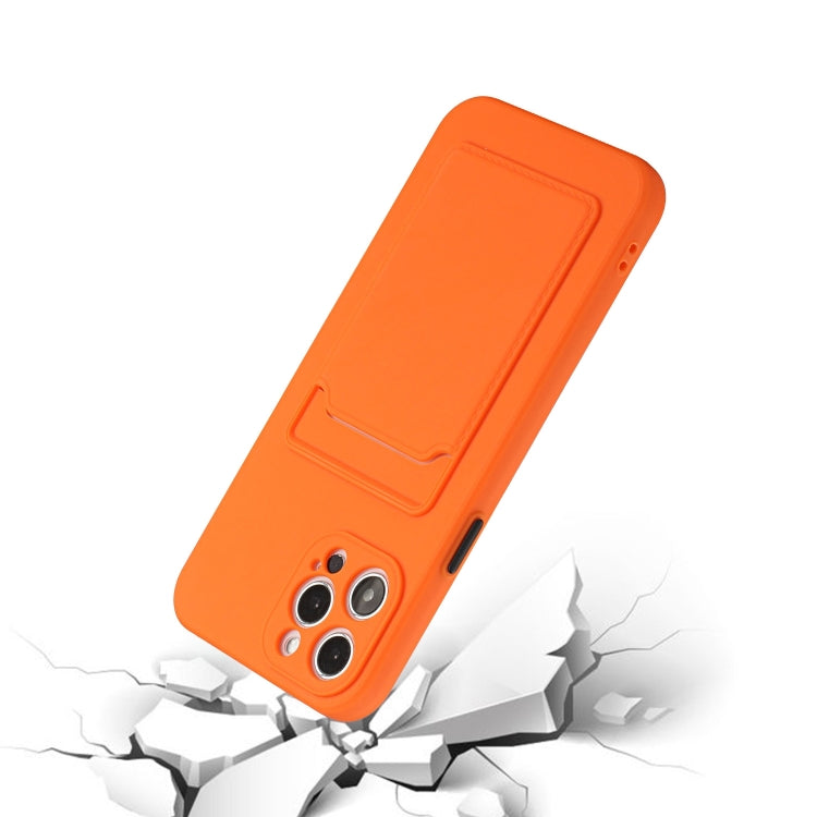 For iPhone 15 Pro Max Card Slot Design Shockproof TPU Phone Case(Orange) - HoMEdemic™ 