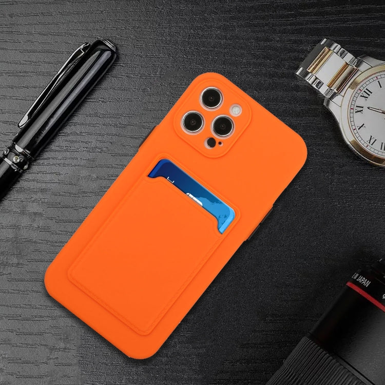 For iPhone 15 Pro Max Card Slot Design Shockproof TPU Phone Case(Orange) - HoMEdemic™ 