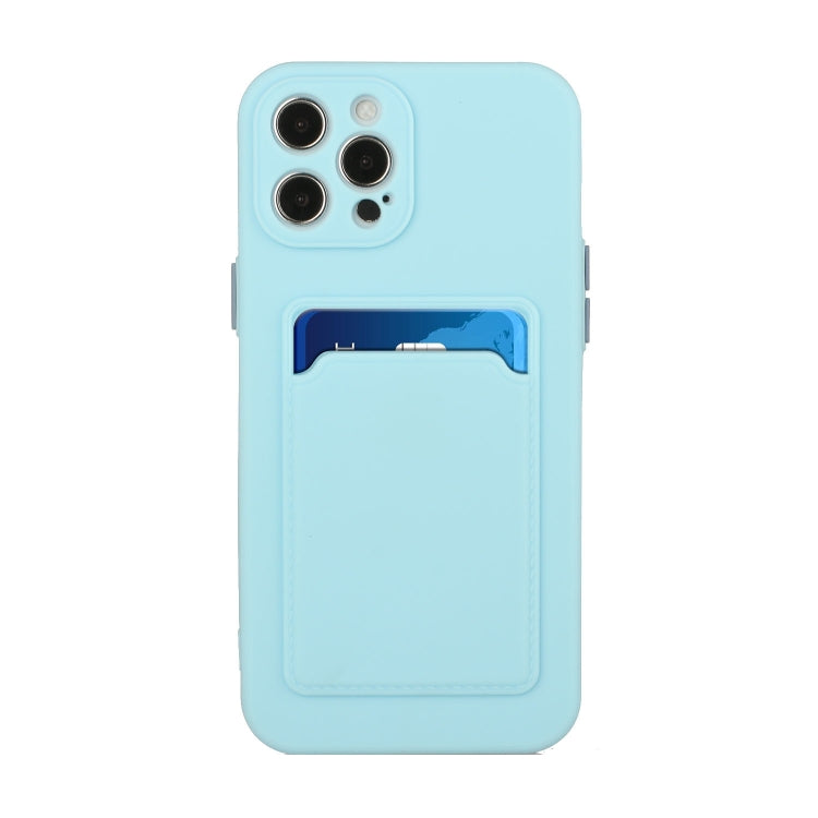 For iPhone 15 Pro Max Card Slot Design Shockproof TPU Phone Case(Sky Blue) - HoMEdemic™ 