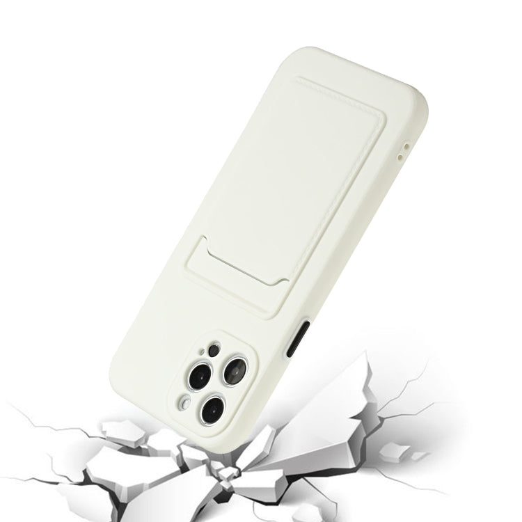 For iPhone 15 Pro Max Card Slot Design Shockproof TPU Phone Case(White) - HoMEdemic™ 