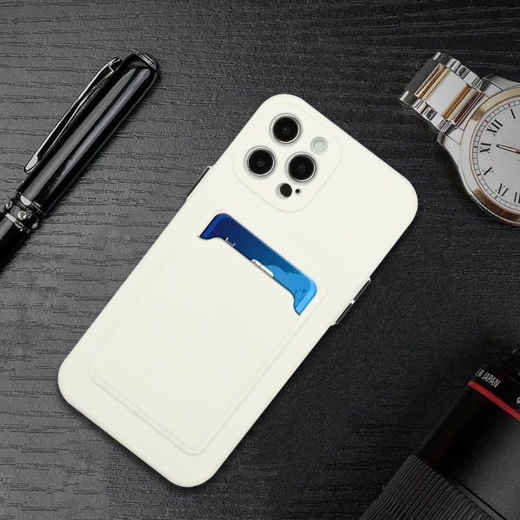 For iPhone 15 Pro Max Card Slot Design Shockproof TPU Phone Case(White) - HoMEdemic™ 