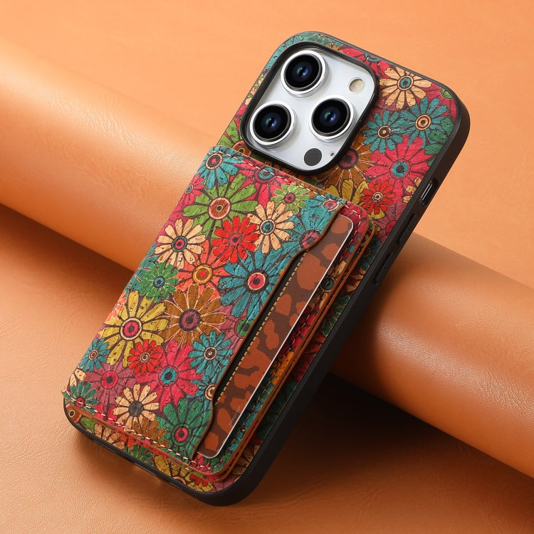 For iPhone 15 Pro Max Card Slot Holder Phone Case(Spring Green) - HoMEdemic™ 