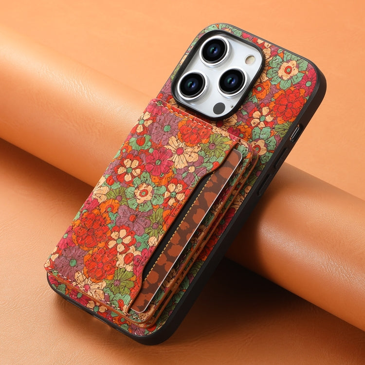 For iPhone 15 Pro Max Card Slot Holder Phone Case(Summer Red) - HoMEdemic™ 