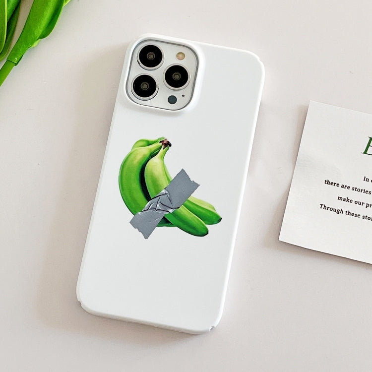 For iPhone 15 Pro Max Cartoon Film Craft Hard PC Phone Case(Banana) - HoMEdemic™ 