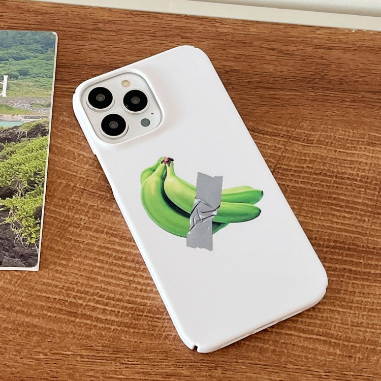 For iPhone 15 Pro Max Cartoon Film Craft Hard PC Phone Case(Banana) - HoMEdemic™ 