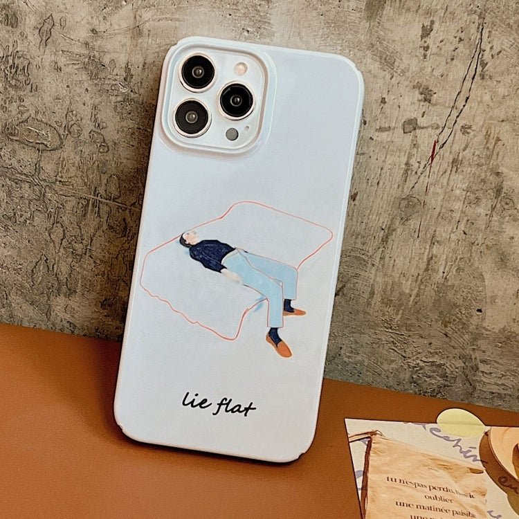 For iPhone 15 Pro Max Cartoon Film Craft Hard PC Phone Case(Lie Flat) - HoMEdemic™ 