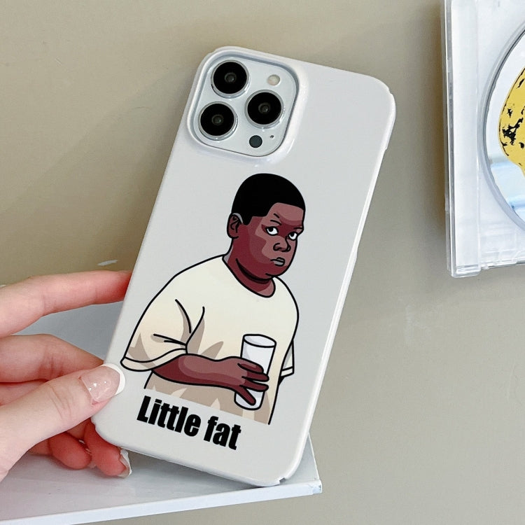 For iPhone 15 Pro Max Cartoon Film Craft Hard PC Phone Case(Little Fat) - HoMEdemic™ 