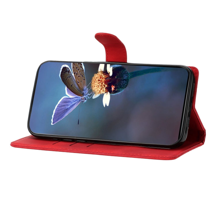 For iPhone 15 Pro Max Cherry Blossom Butterfly Skin Feel Embossed PU Phone Case(Red) - HoMEdemic™ 