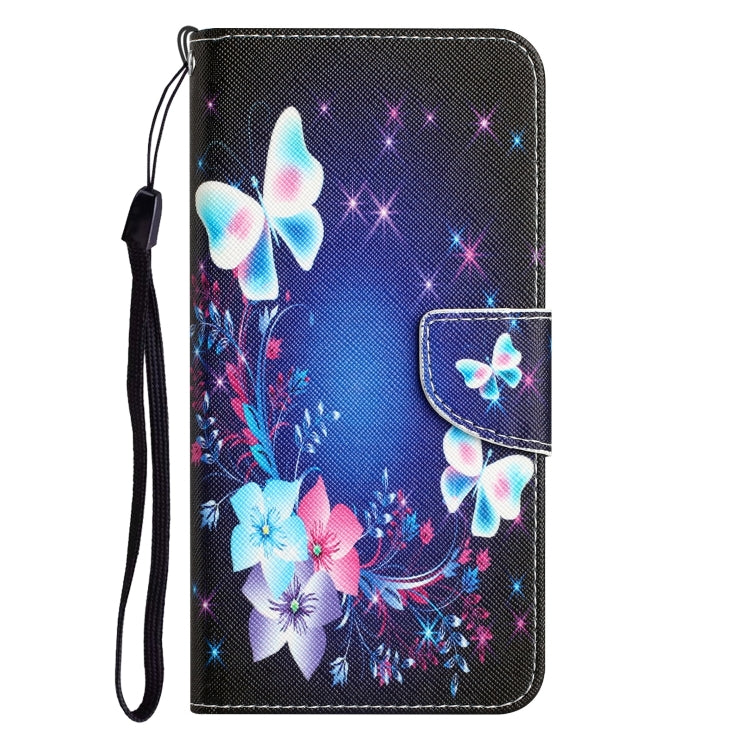 For iPhone 15 Pro Max Colored Drawing Leather Phone Case(Butterfly) - HoMEdemic™ 