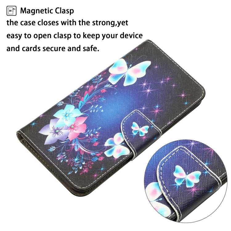 For iPhone 15 Pro Max Colored Drawing Leather Phone Case(Butterfly) - HoMEdemic™ 