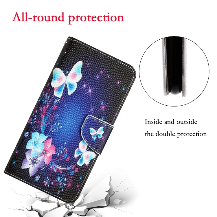 For iPhone 15 Pro Max Colored Drawing Leather Phone Case(Butterfly) - HoMEdemic™ 