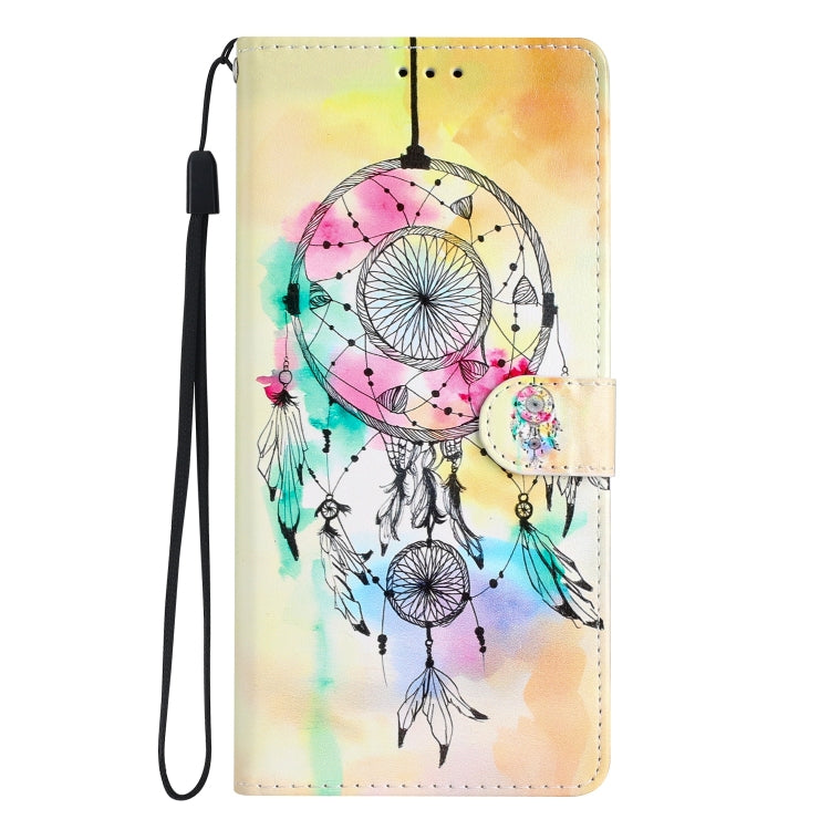 For iPhone 15 Pro Max Colored Drawing Leather Phone Case(Dream Catcher) - HoMEdemic™ 
