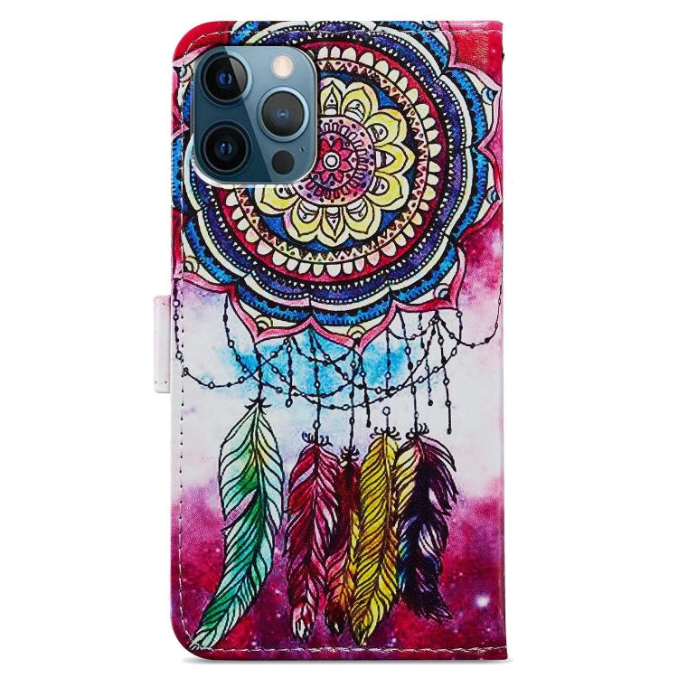 For iPhone 15 Pro Max Colored Drawing Leather Phone Case(Dreamcatcher) - HoMEdemic™ 
