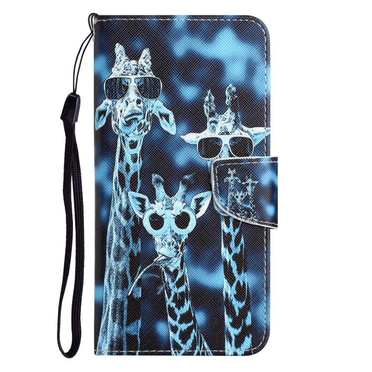 For iPhone 15 Pro Max Colored Drawing Leather Phone Case(Giraffes) - HoMEdemic™ 