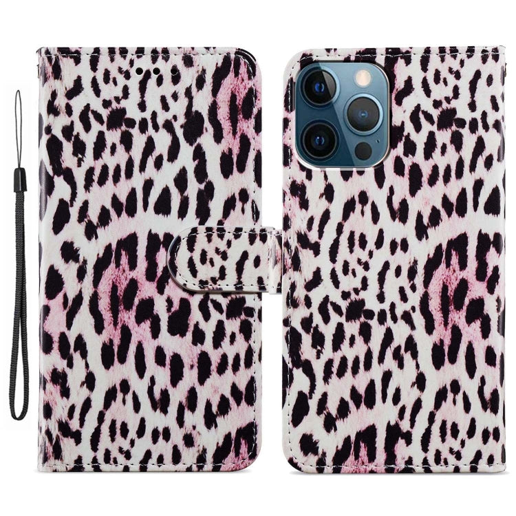 For iPhone 15 Pro Max Colored Drawing Leather Phone Case(Leopard) - HoMEdemic™ 