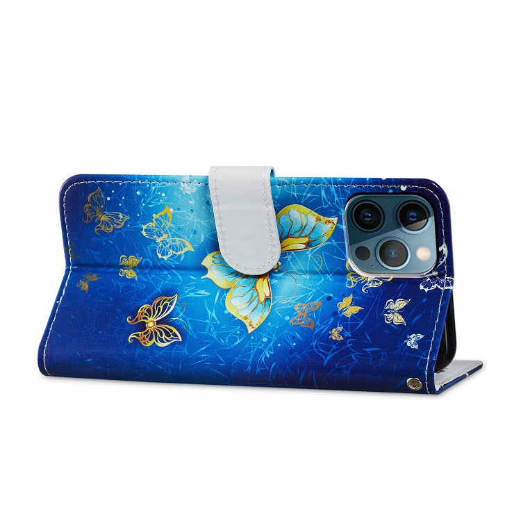 For iPhone 15 Pro Max Colored Drawing Leather Phone Case(Phnom Penh Butterfly) - HoMEdemic™ 