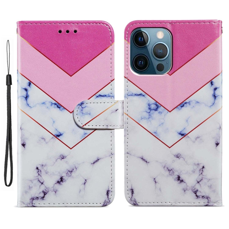 For iPhone 15 Pro Max Colored Drawing Leather Phone Case(Smoke Marble) - HoMEdemic™ 