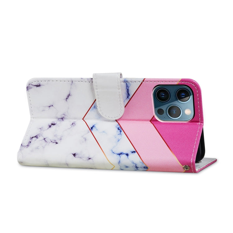 For iPhone 15 Pro Max Colored Drawing Leather Phone Case(Smoke Marble) - HoMEdemic™ 