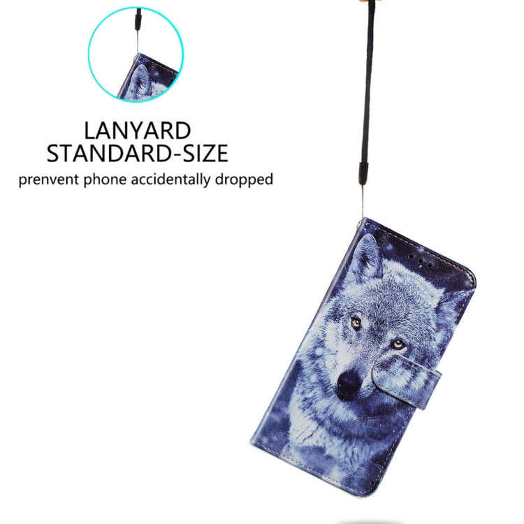 For iPhone 15 Pro Max Colored Drawing Leather Phone Case(White Wolf) - HoMEdemic™ 
