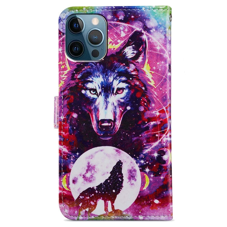 For iPhone 15 Pro Max Colored Drawing Leather Phone Case(Wolf Totem) - HoMEdemic™ 