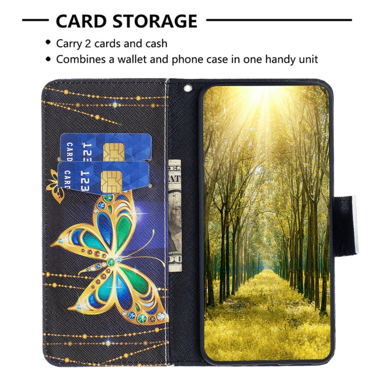 For iPhone 15 Pro Max Colored Drawing Pattern Flip Leather Phone Case(Big Butterfly) - HoMEdemic™ 