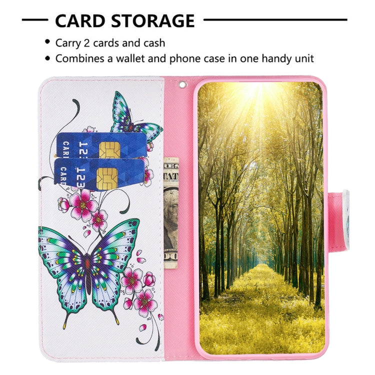 For iPhone 15 Pro Max Colored Drawing Pattern Flip Leather Phone Case(Flowers Butterfly) - HoMEdemic™ 