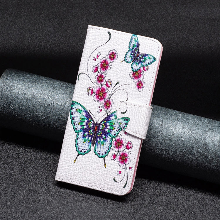 For iPhone 15 Pro Max Colored Drawing Pattern Flip Leather Phone Case(Flowers Butterfly) - HoMEdemic™ 