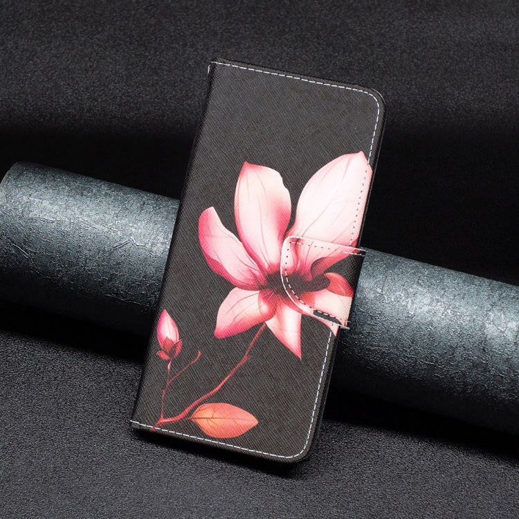 For iPhone 15 Pro Max Colored Drawing Pattern Flip Leather Phone Case(Lotus) - HoMEdemic™ 