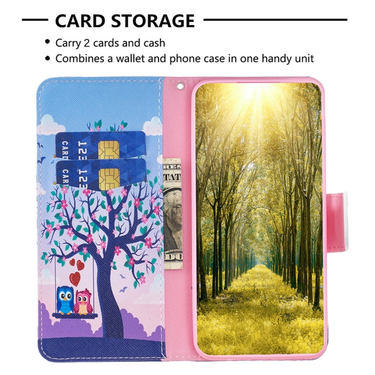 For iPhone 15 Pro Max Colored Drawing Pattern Flip Leather Phone Case(Owl) - HoMEdemic™ 