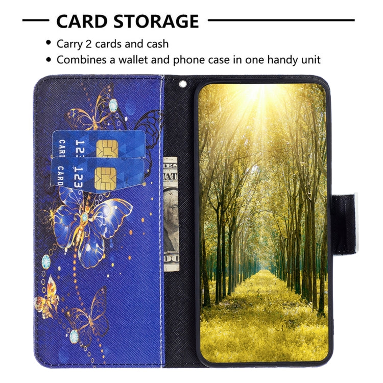 For iPhone 15 Pro Max Colored Drawing Pattern Flip Leather Phone Case(Purple Butterfly) - HoMEdemic™ 