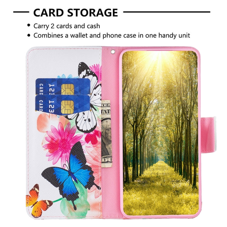 For iPhone 15 Pro Max Colored Drawing Pattern Leather Phone Case(Butterflies) - HoMEdemic™ 