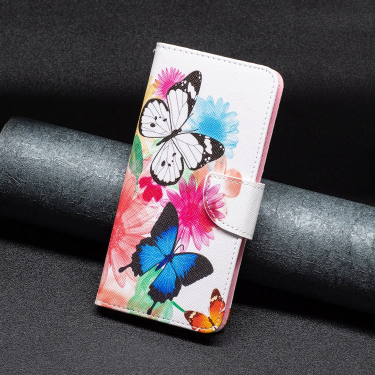 For iPhone 15 Pro Max Colored Drawing Pattern Leather Phone Case(Butterflies) - HoMEdemic™ 