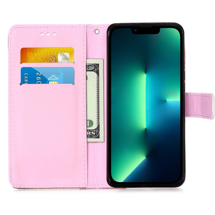 For iPhone 15 Pro Max Colored Drawing Pattern Plain Weave Leather Phone Case(Baby Panda) - HoMEdemic™ 