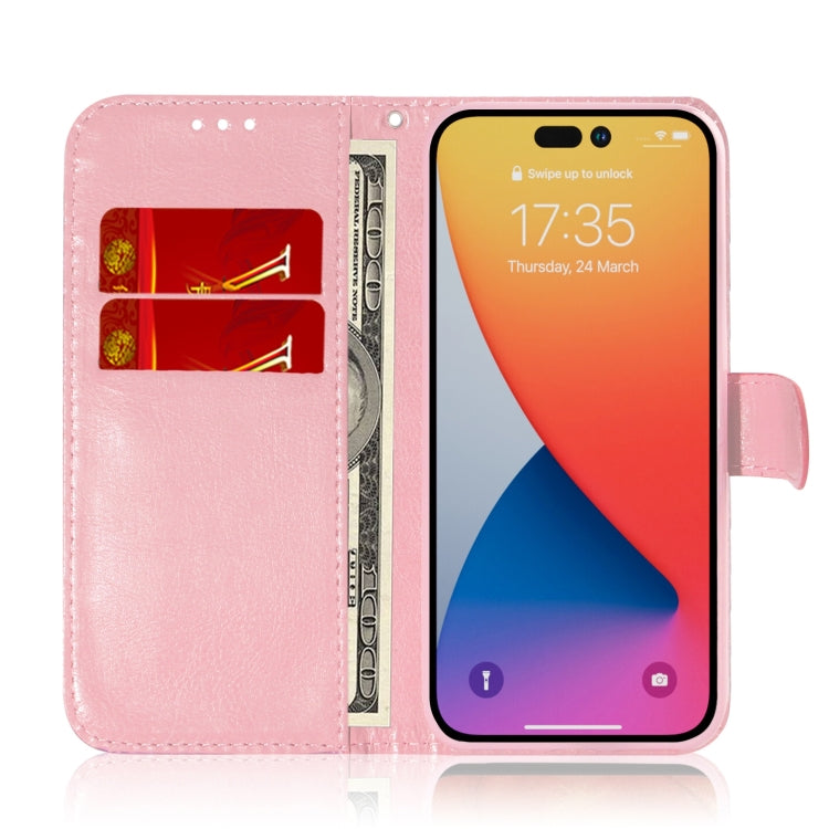 For iPhone 15 Pro Max Colorful Magnetic Buckle Leather Phone Case(Pink) - HoMEdemic™ 